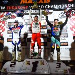 2018 E2 podium at the EnduroGP in Pietramurata, Trentino Italy